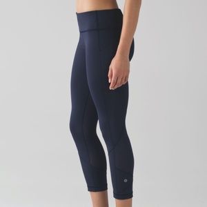 Lululemon Pace Rival Crop Navy 🍋